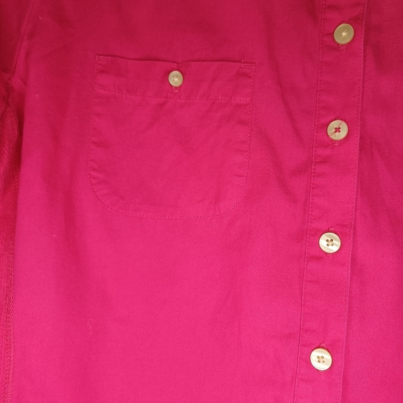 Converse One Star Bright Pink Button-Up Shirt - Picture 9 of 14